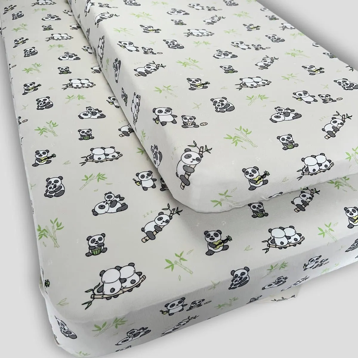 ---Panda Bamboo Crib Sheet--