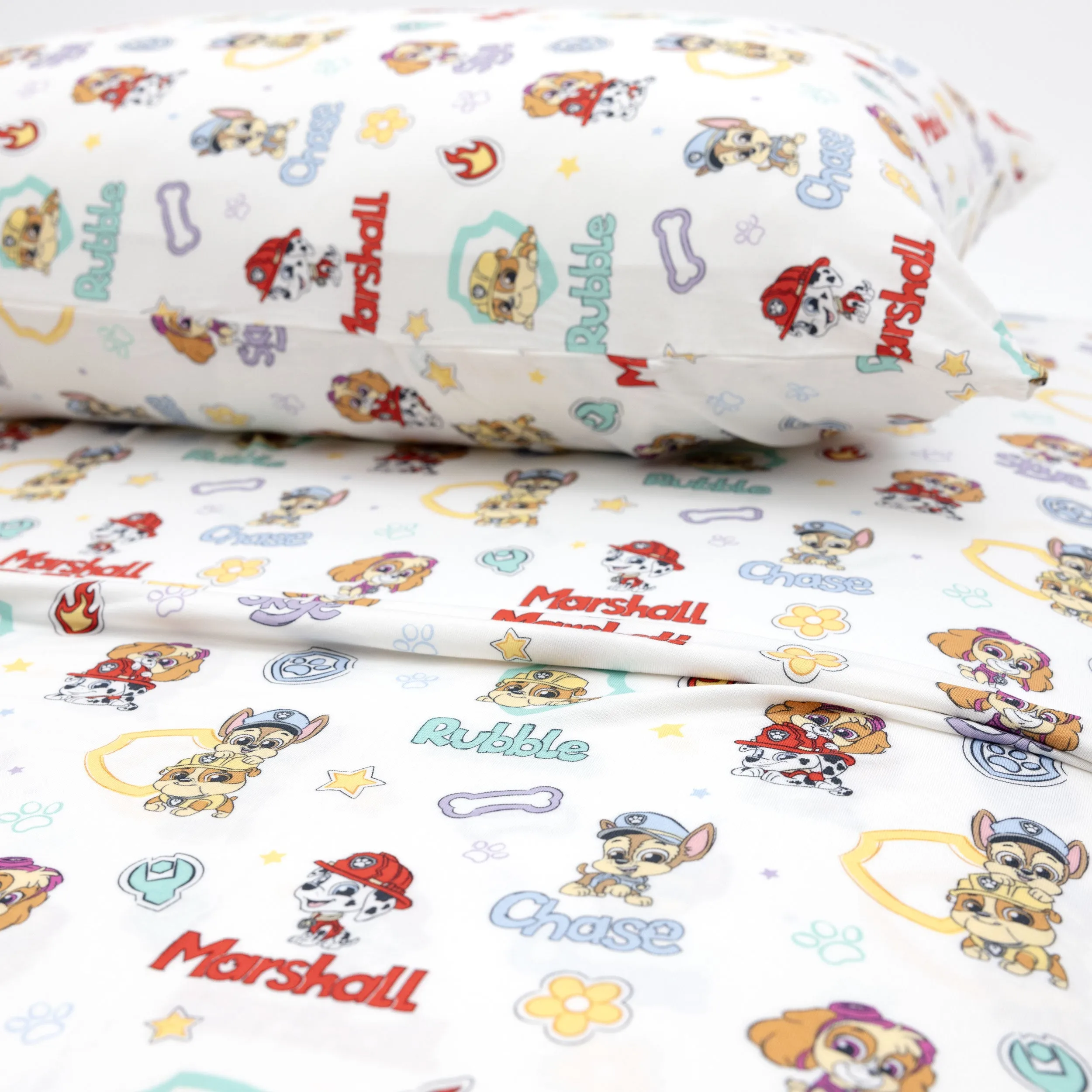 ---PAW Patrol: Playful Pups Bamboo Twin Sheet Set--