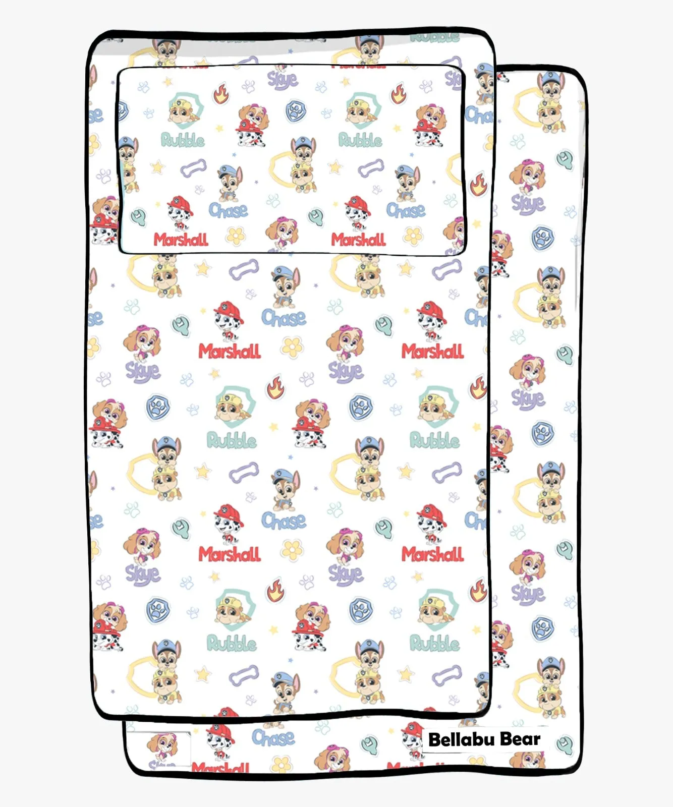 ---PAW Patrol: Playful Pups Bamboo Twin Sheet Set--