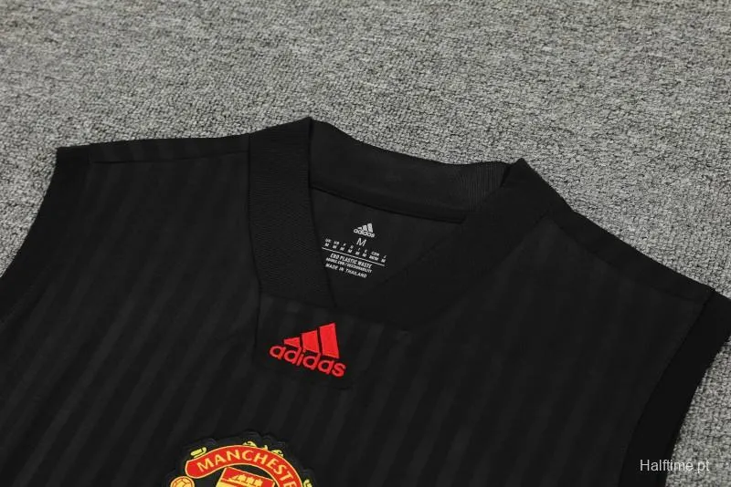 23-24 Manchester United Black Remake Icon Vest Jersey+Shorts