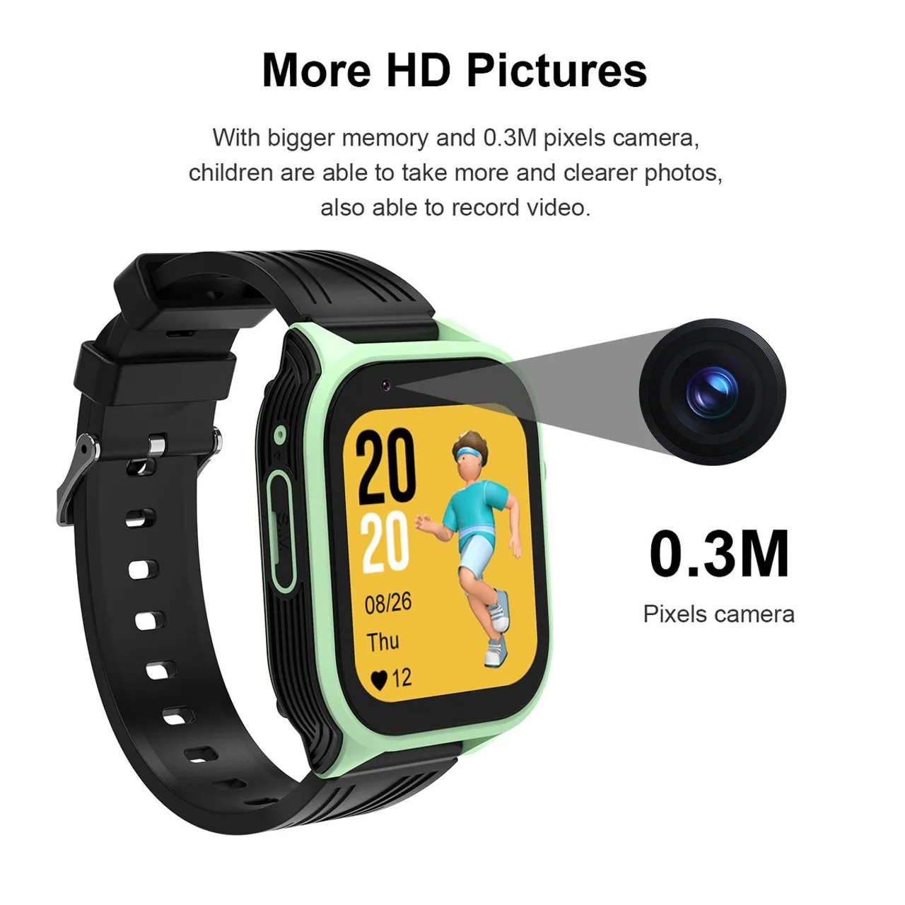 4G Kid Smartwatch GPS Video Call 1.83inch Screen With Camera SOS Function Color Blue