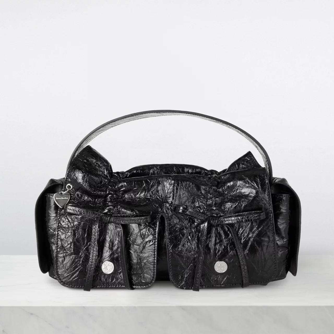 ACNE STUDIOS The Sustainable Edit Multi-Pocket Shoulder Bag - Black