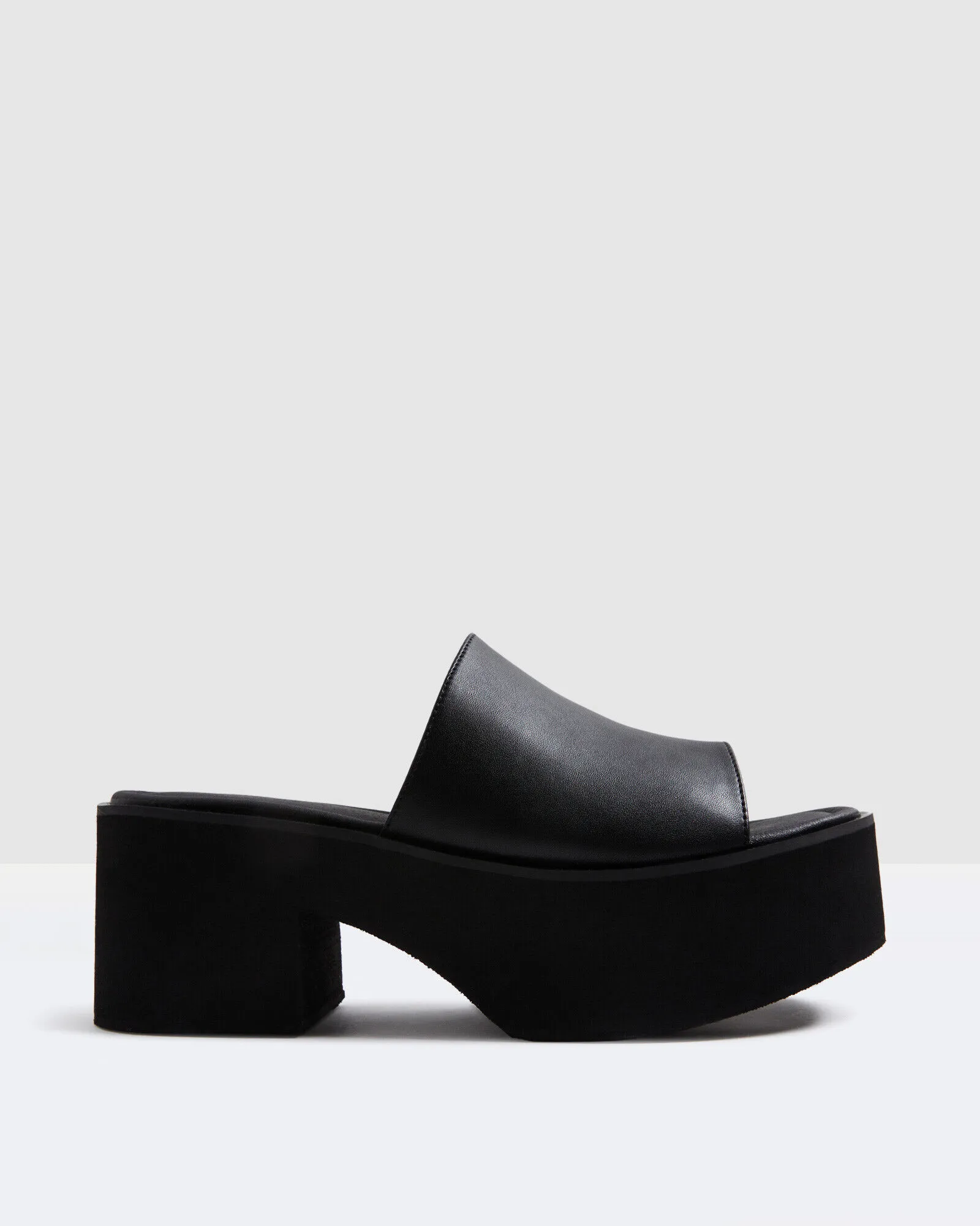 Alice In The Eve Penny Platform Mules Black