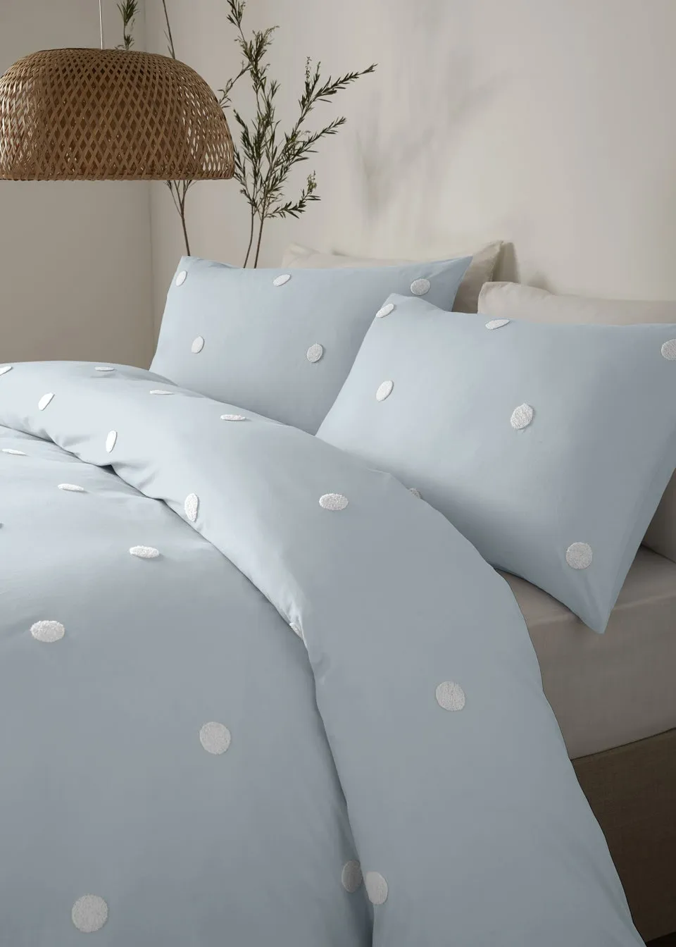 Appletree Dot Garden Blue Duvet Cover Set