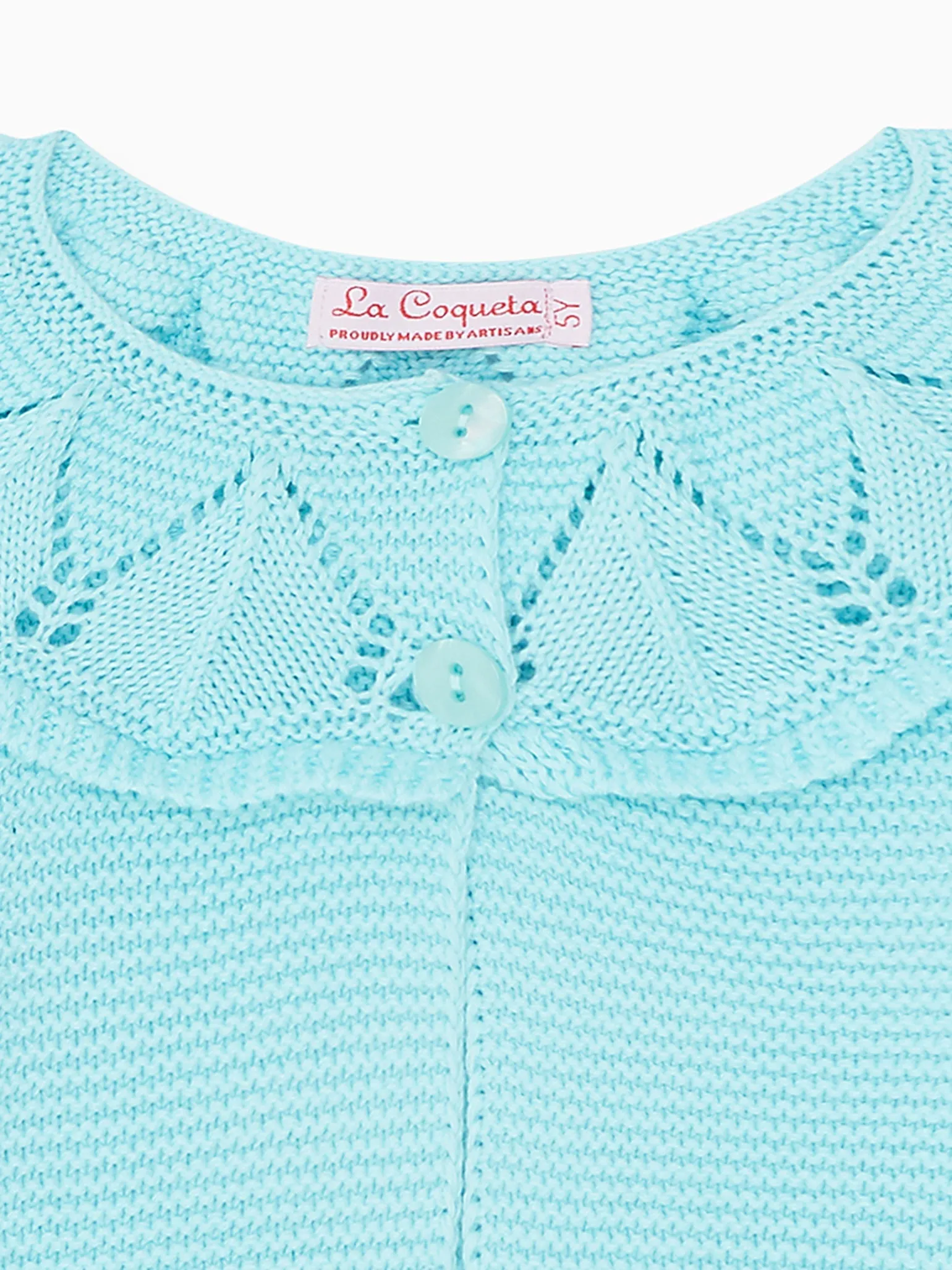 Aqua Baena Girl Cotton Cardigan