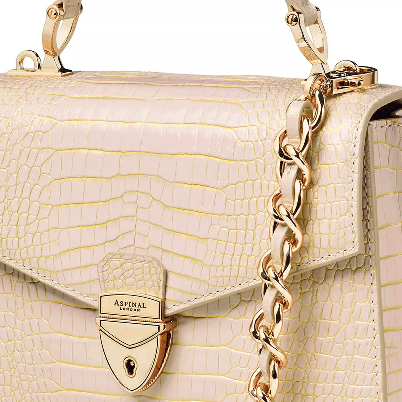 ASPINAL OF LONDON ONLINE EXCLUSIVE Mayfair® 2  Midi Shoulder Bag - Champagne