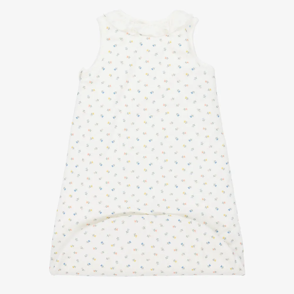 Baby Girls Ivory Tulip Sleeping Bag