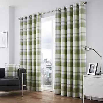 Balmoral Pair of Eyelet Lined Curtains | Kaleidoscope