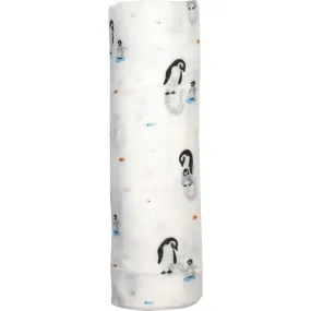 Bamboo Little Swaddle Blanket, Penguin