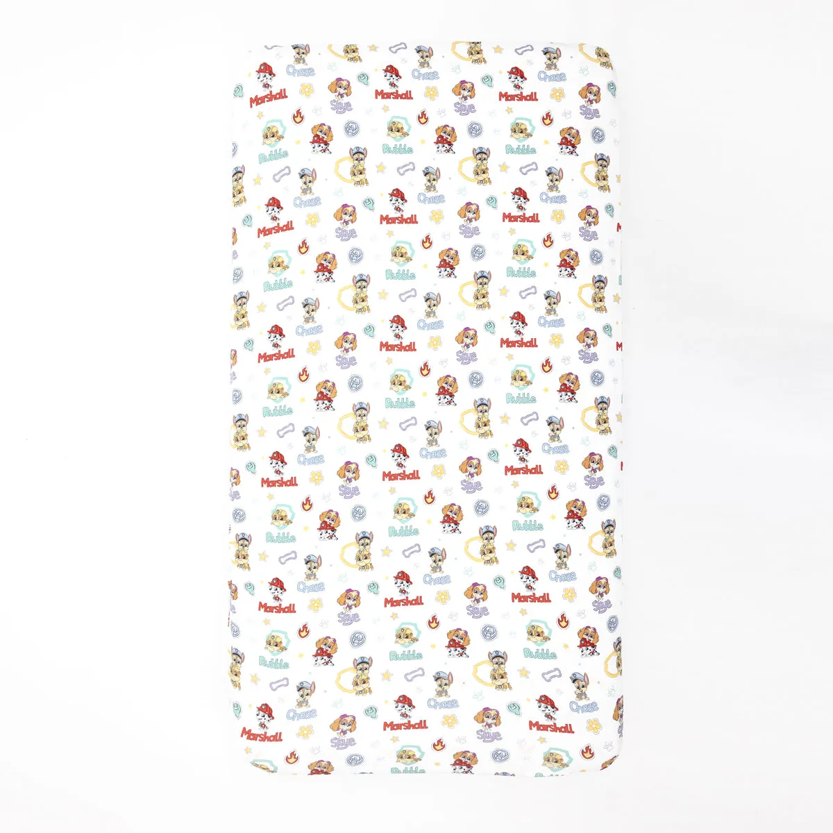 Bellabu Bear Fitted Crib Sheet - PAW Patrol Playful Pups