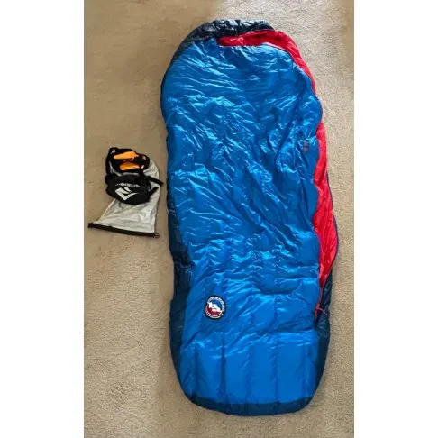 Big Agnes Sleeping Bag/Air Mattress/Inflator and Sea to Summit Compression Sack