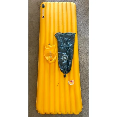 Big Agnes Sleeping Bag/Air Mattress/Inflator and Sea to Summit Compression Sack