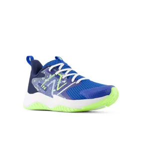 Big Boy New Balance Rave Run v2 Lace in Team Royal/Blue Oasis/Bleached Lime Glo