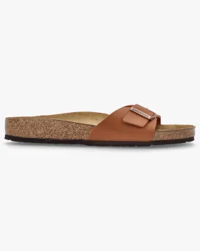 Birkenstock Mens Madrid Birko-Flor Ginger Brown Mules Standard Width