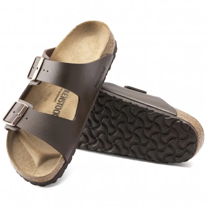 BIRKENSTOCK  Unisex Arizona (0051701) Dark Brown Double Strap Buckle Mules