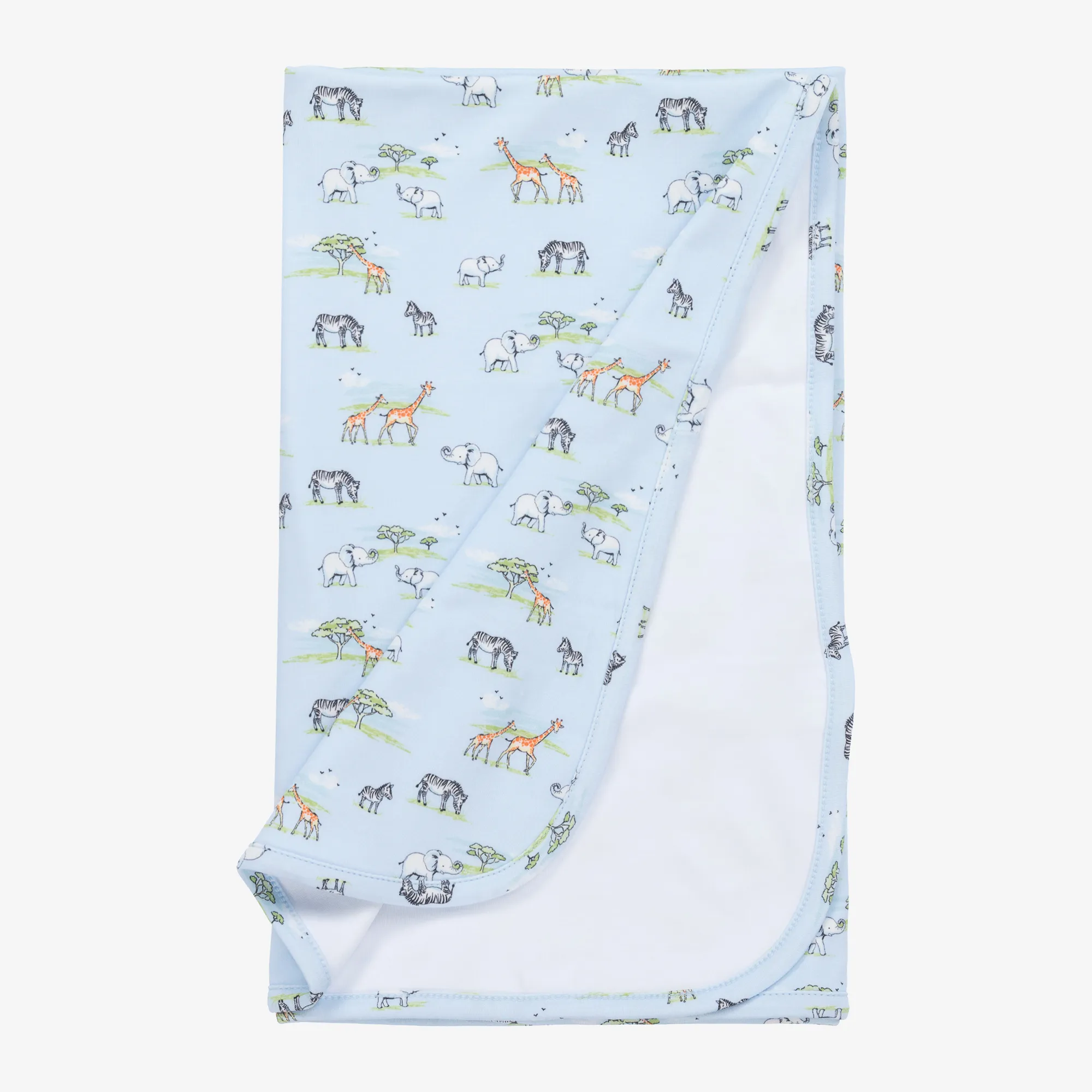 Blue Jungle Oasis Pima Cotton Blanket (73cm)