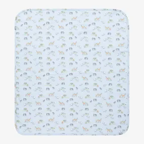 Blue Jungle Oasis Pima Cotton Blanket (73cm)