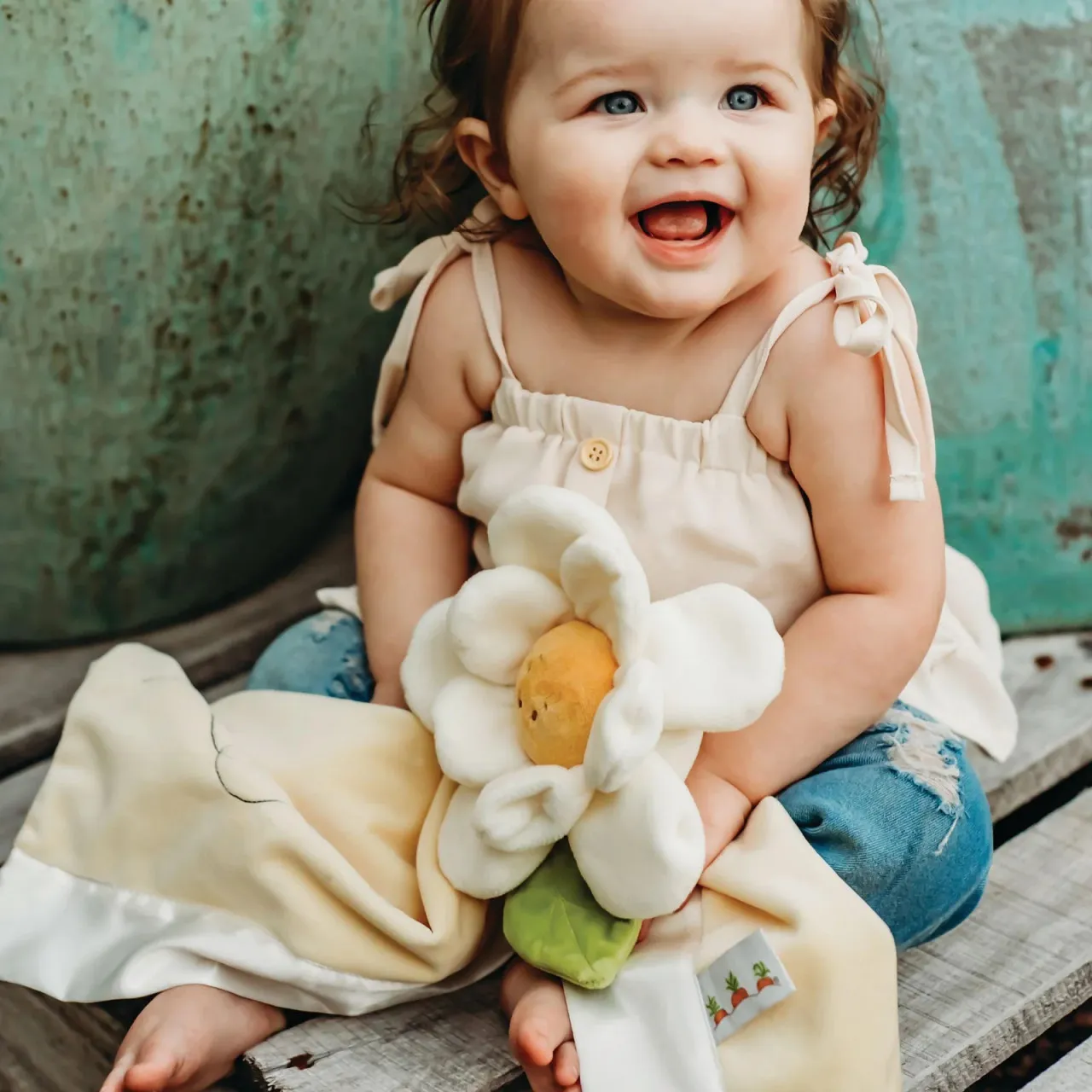 Bunnies by the Bay Daisy Buddy Blanket