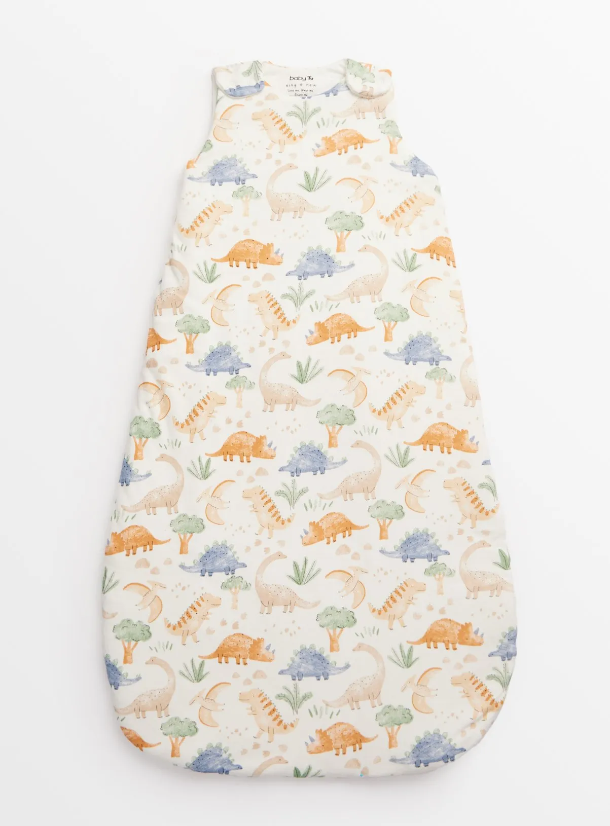 Buy Cream Dinosaur Print 2.5 Tog Sleeping Bag 18-24 months | Sleepsuits and pyjamas | Tu