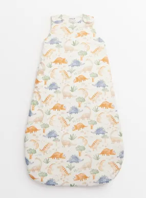 Buy Cream Dinosaur Print 2.5 Tog Sleeping Bag 18-24 months | Sleepsuits and pyjamas | Tu