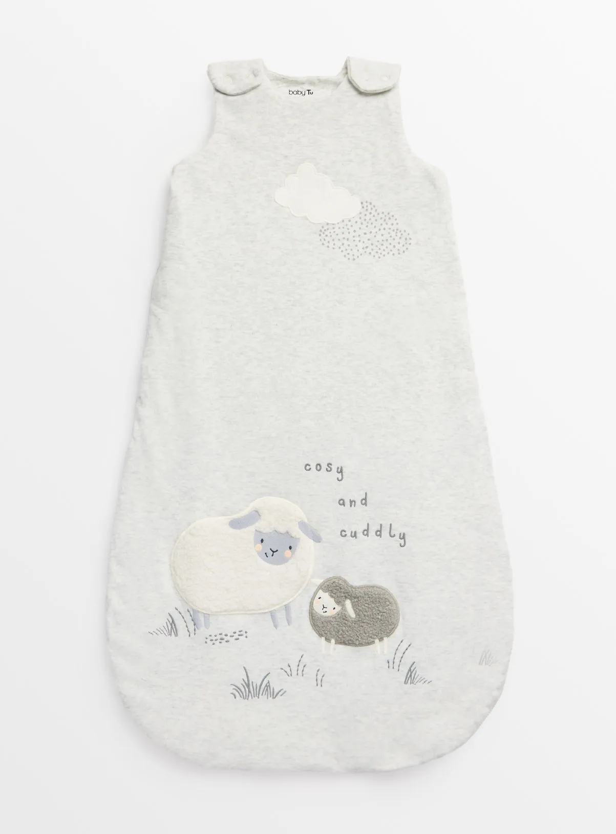 Buy Grey Little Lamb 2.5 Tog Sleeping Bag 12-18 months | Sleepsuits and pyjamas | Tu