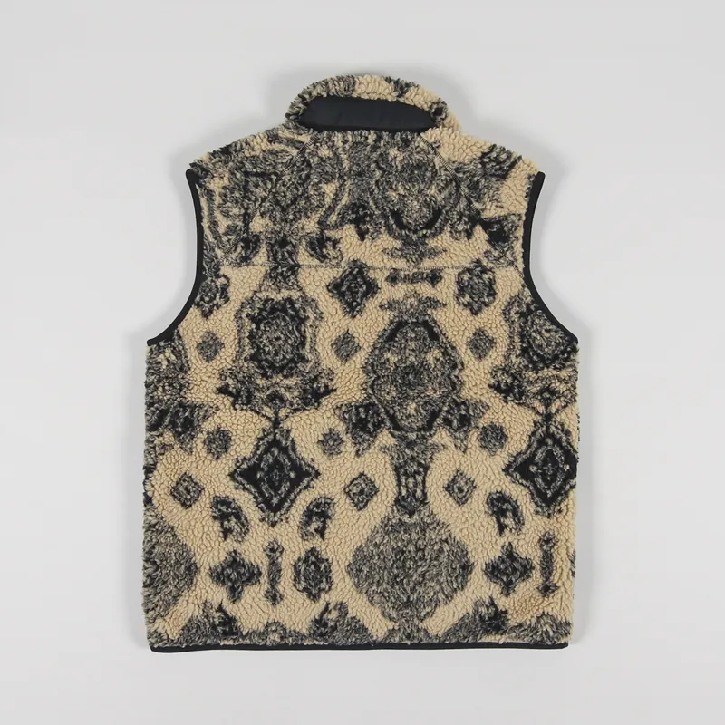 Carhartt WIP Prentis Vest Liner Verse Jacquard Dusty H Brown Soot Black