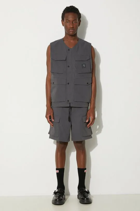 Carhartt WIP vest Balto Vest men’s gray color I033615.87XX