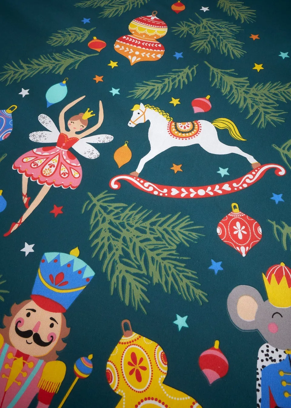 Catherine Lansfield Christmas Nutcracker Reversible Duvet Cover Set