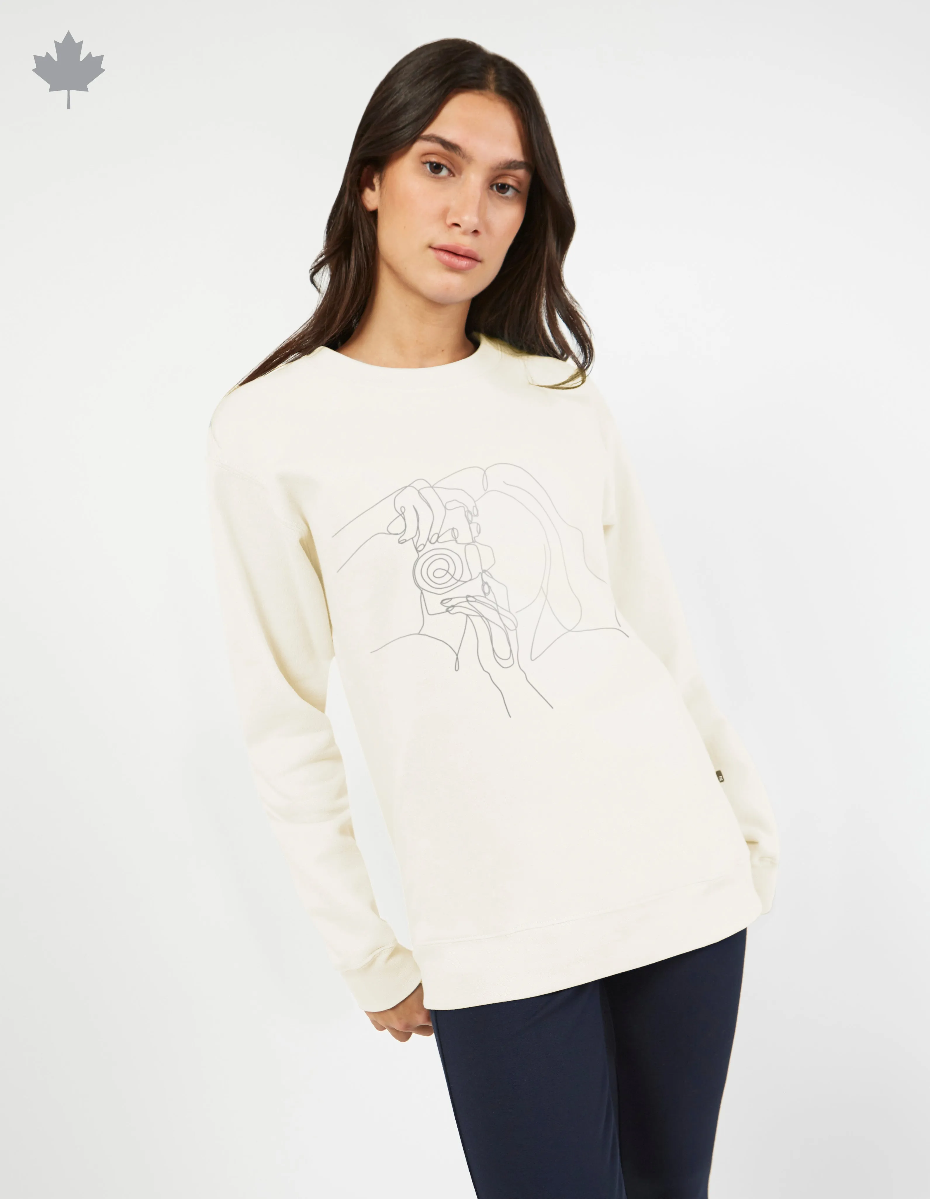 CHANDAIL MOLLETONN RELAX THE CAMERA||THE CAMERA RELAX SWEATSHIRT