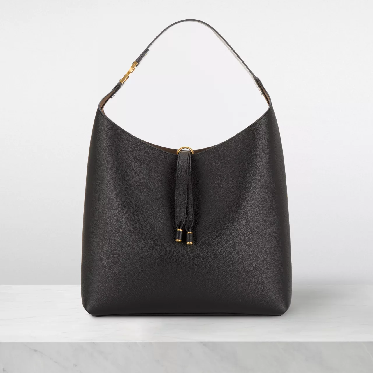 CHLOÉ The Sustainable Edit Marcie Hobo Shoulder Bag - Black