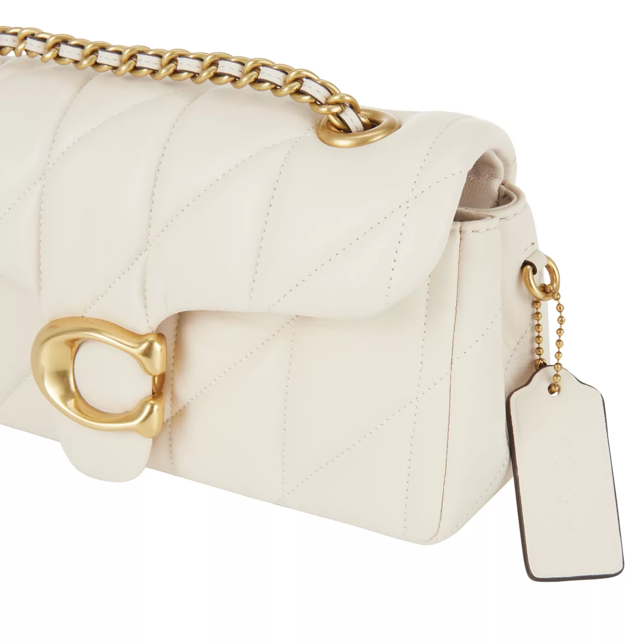 COACH Tabby Quilted 20 Shoulder Bag - Chalk