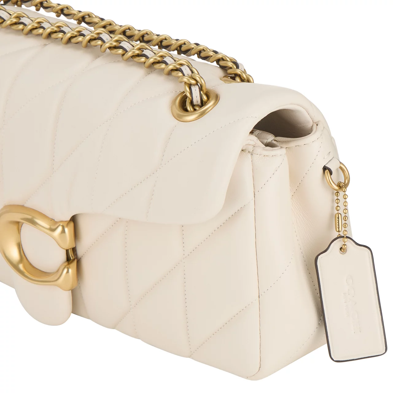 COACH Tabby Quilted 26 Shoulder Bag - Chalk