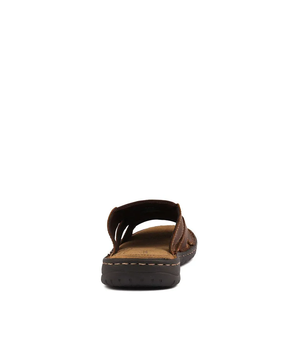 COLORADO Base Mid Brown Crazyhorse Leather Sandals