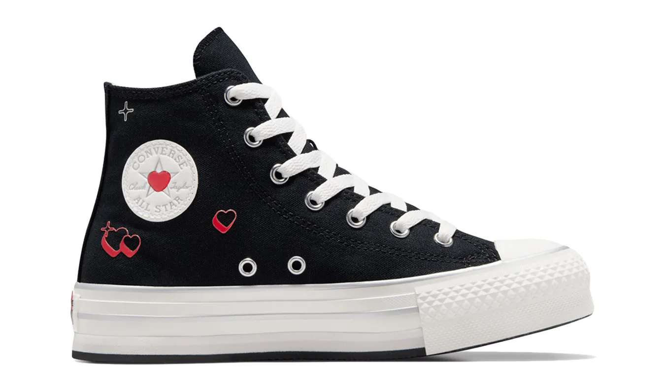 Converse Chuck Taylor All Star EVA Lift Platform Y2K Heart