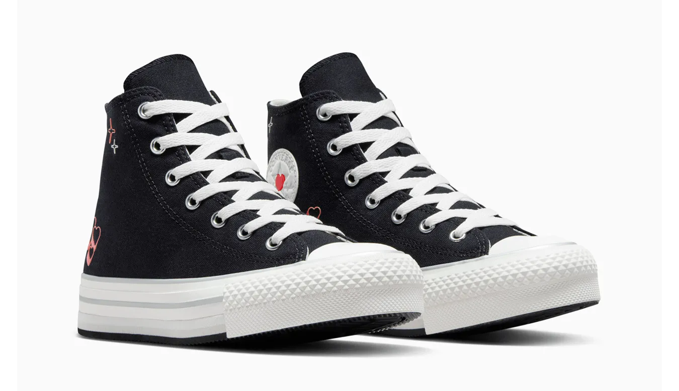 Converse Chuck Taylor All Star EVA Lift Platform Y2K Heart