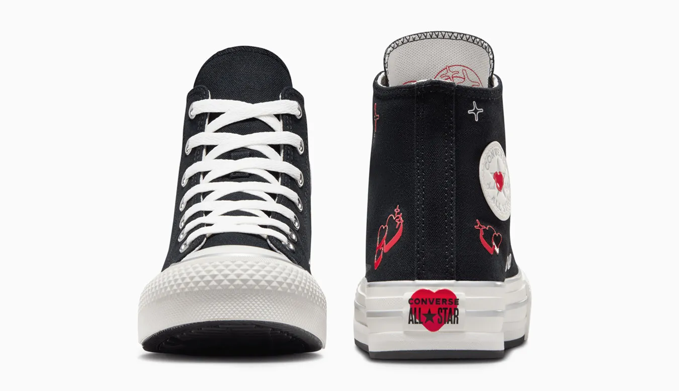 Converse Chuck Taylor All Star EVA Lift Platform Y2K Heart