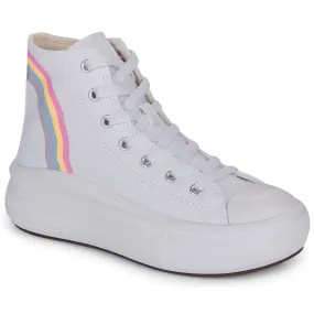 Converse CHUCK TAYLOR ALL STAR MOVE PLATFORM RAINBOW CLOUD HI