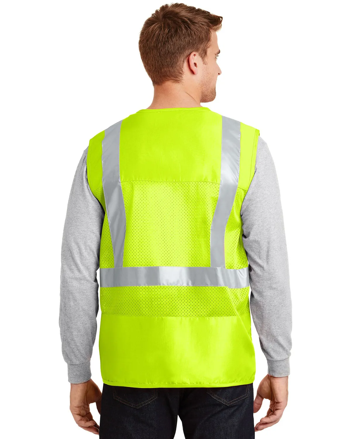 Cornerstone CSV405 Men Ansi 107 Class 2 Mesh Back Safety Vest