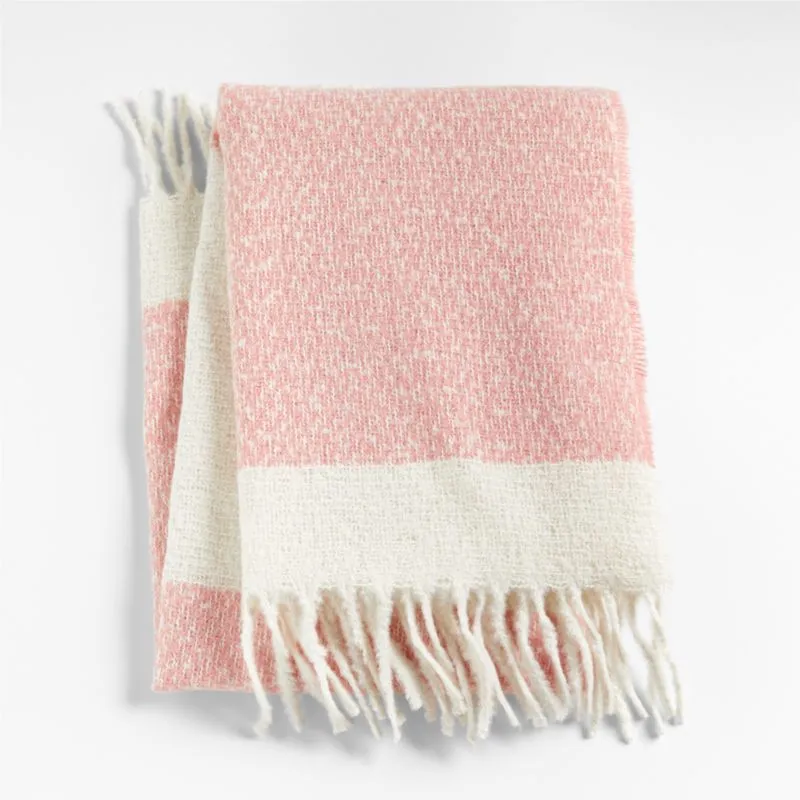 Crate&Barrel Lunar Pink Baby Stroller Blanket