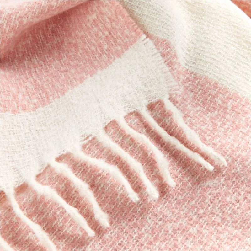 Crate&Barrel Lunar Pink Baby Stroller Blanket