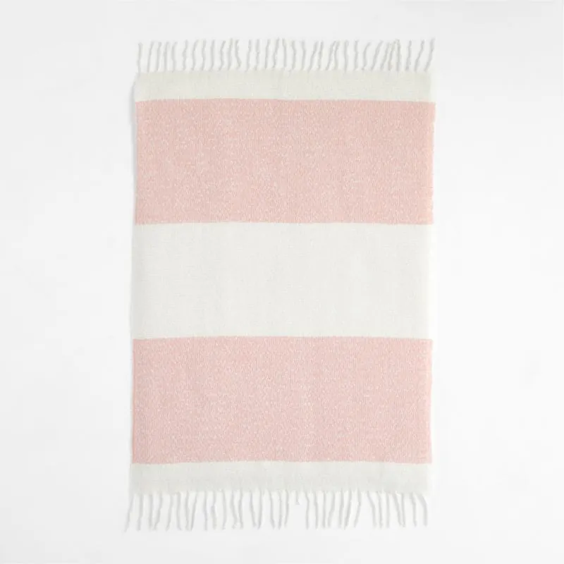 Crate&Barrel Lunar Pink Baby Stroller Blanket