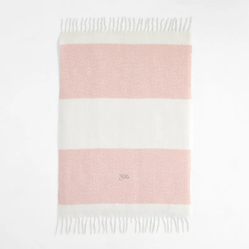 Crate&Barrel Lunar Pink Baby Stroller Blanket