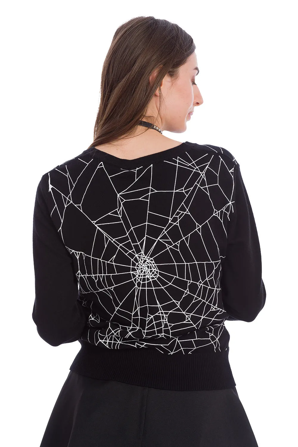 CREEPY SPIDER CARDIGAN