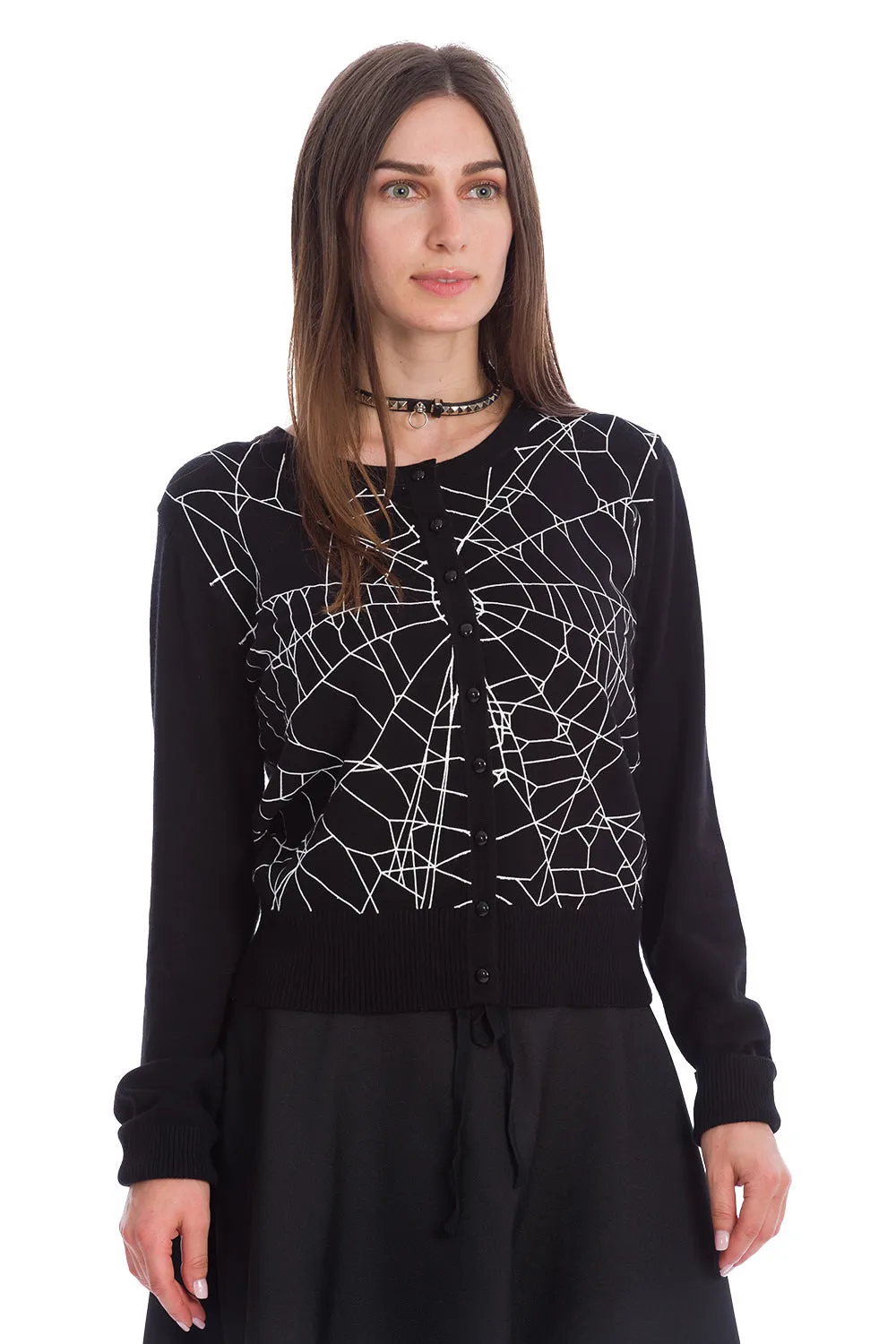 CREEPY SPIDER CARDIGAN