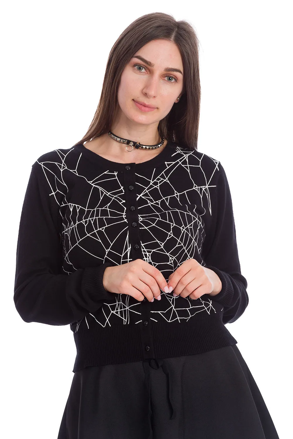 CREEPY SPIDER CARDIGAN