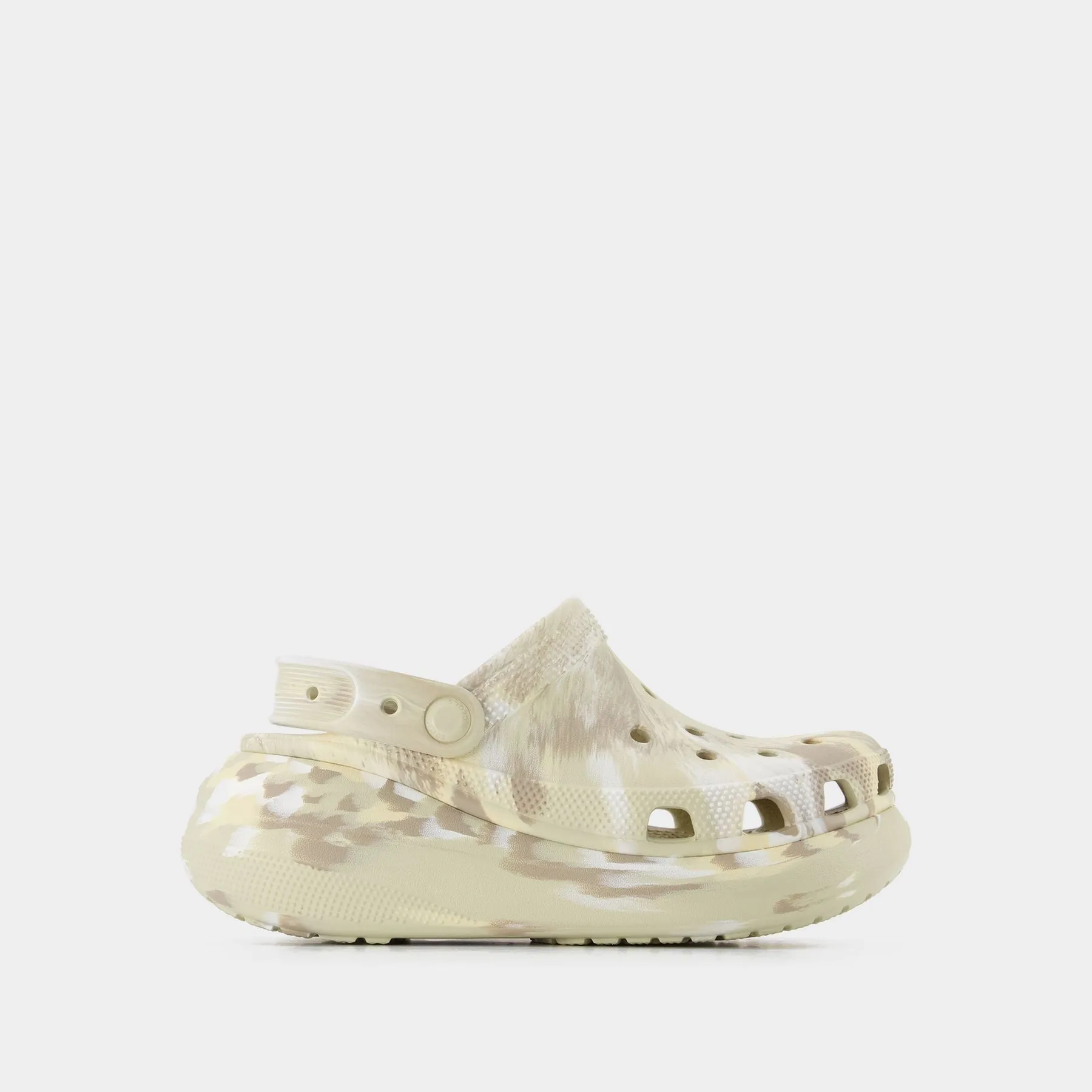 Crocs  Classic Crush Mules - Crocs - Marbled Bone/ Multi - Synthetic