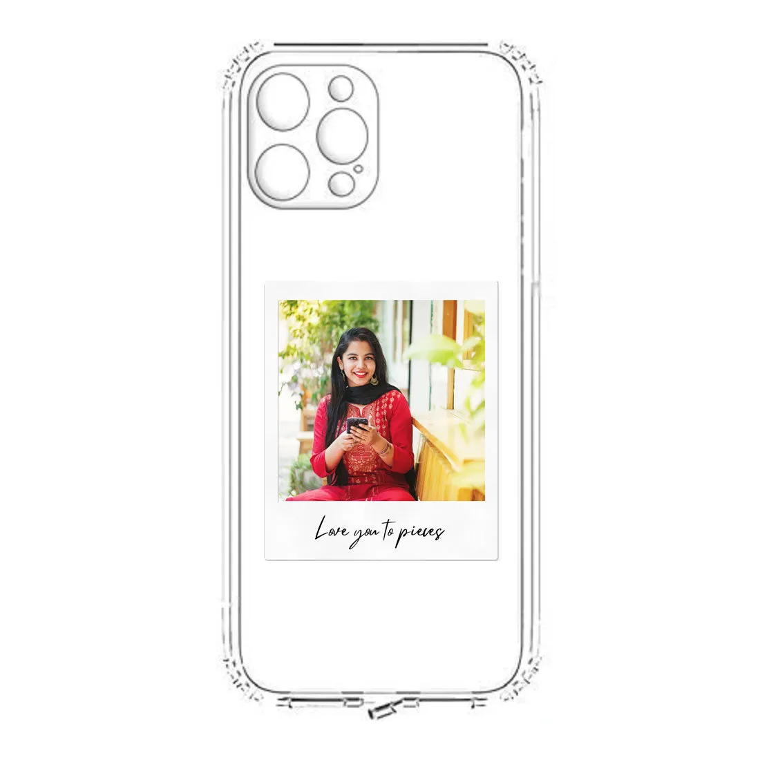 Customized I Phone 11 Pro Phone Case with Photo Transparent Cases with a Camera Protection