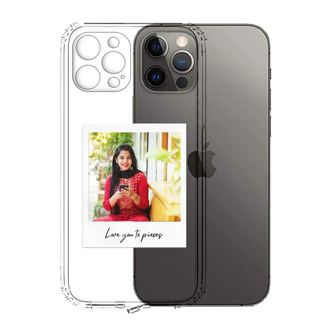 Customized I Phone 11 Pro Phone Case with Photo Transparent Cases with a Camera Protection