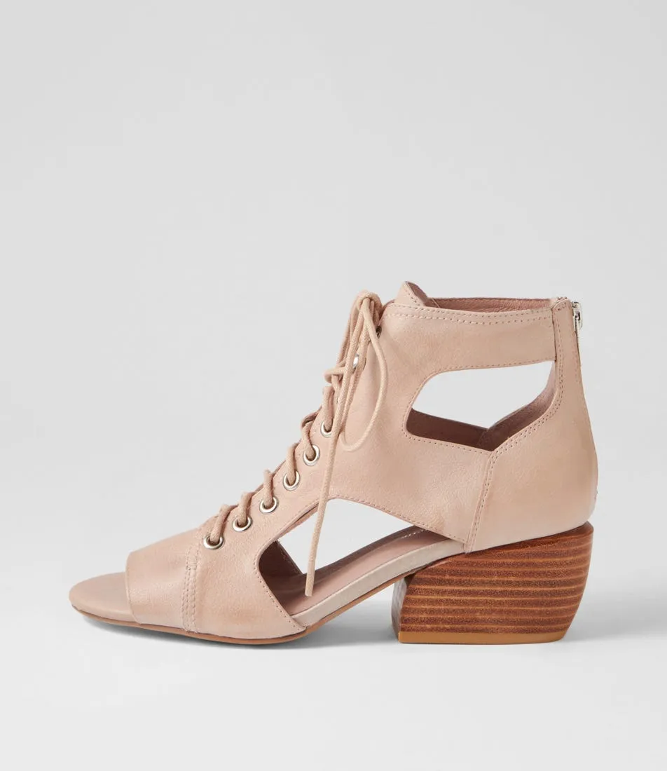 DJANGO & JULIETTE Edsel Warm Rose Leather Sandals