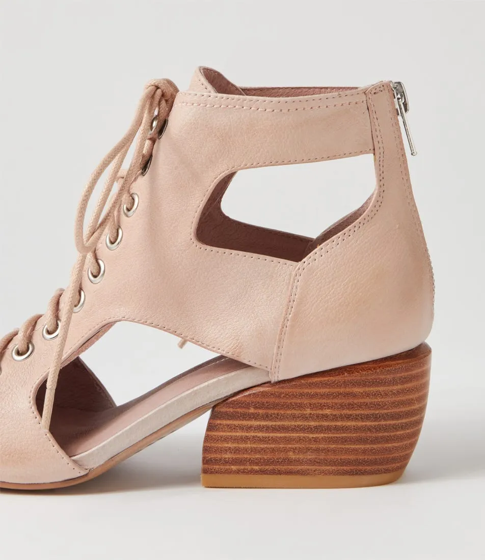 DJANGO & JULIETTE Edsel Warm Rose Leather Sandals